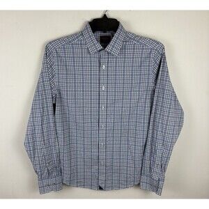 Men’s Untuck It Button Down Shirt / Plaid / Long Sleeve / Size Medium
